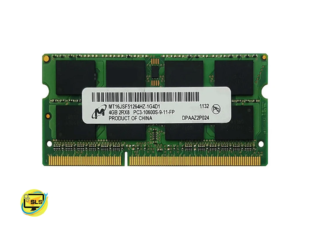 رم لپ تاپ 4 گیگ Micron DDR3-PC3 (1333-10600) CL9 _MT16JSF51264HZ-1G4D1 کارکرده