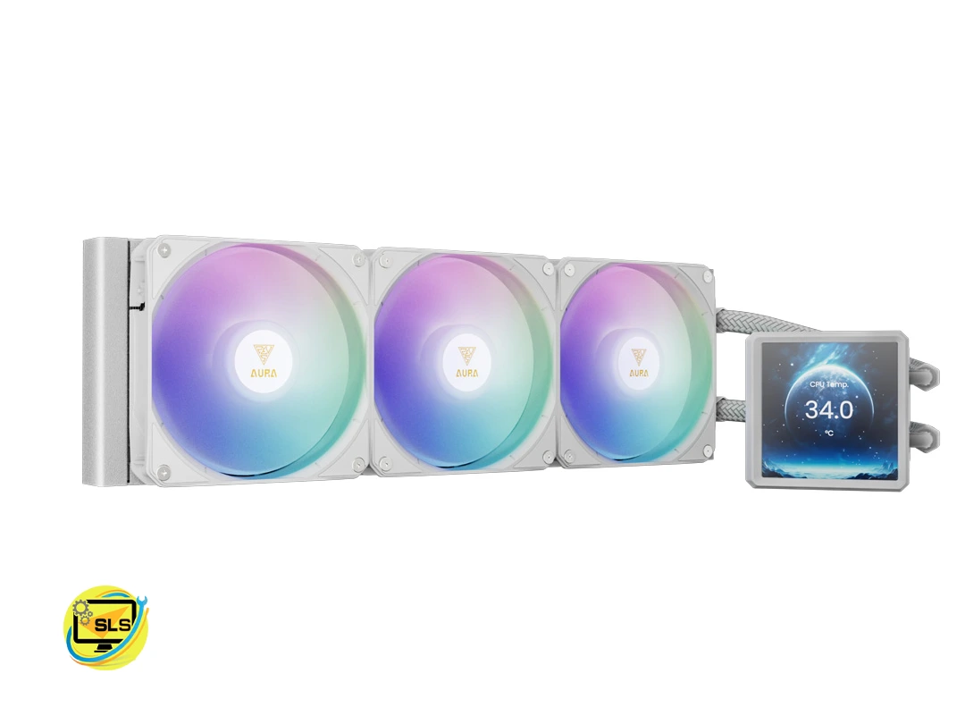 سیستم خنک کننده آبی گیم دیاس مدل AURA GL360 LCD WH