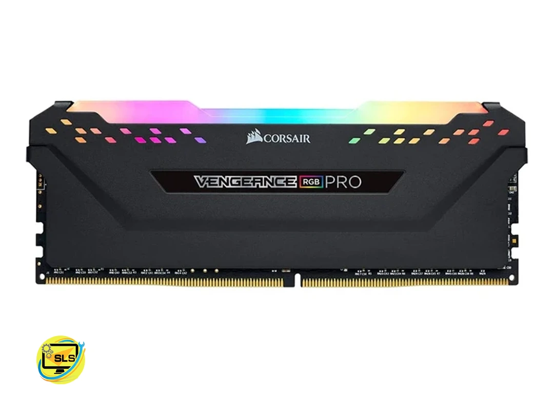 رم دسکتاپ DDR4 تک کاناله 3200 مگاهرتز CL16 کورسیر مدل Vengeance RGB Pro ظرفیت 8 گیگابایت